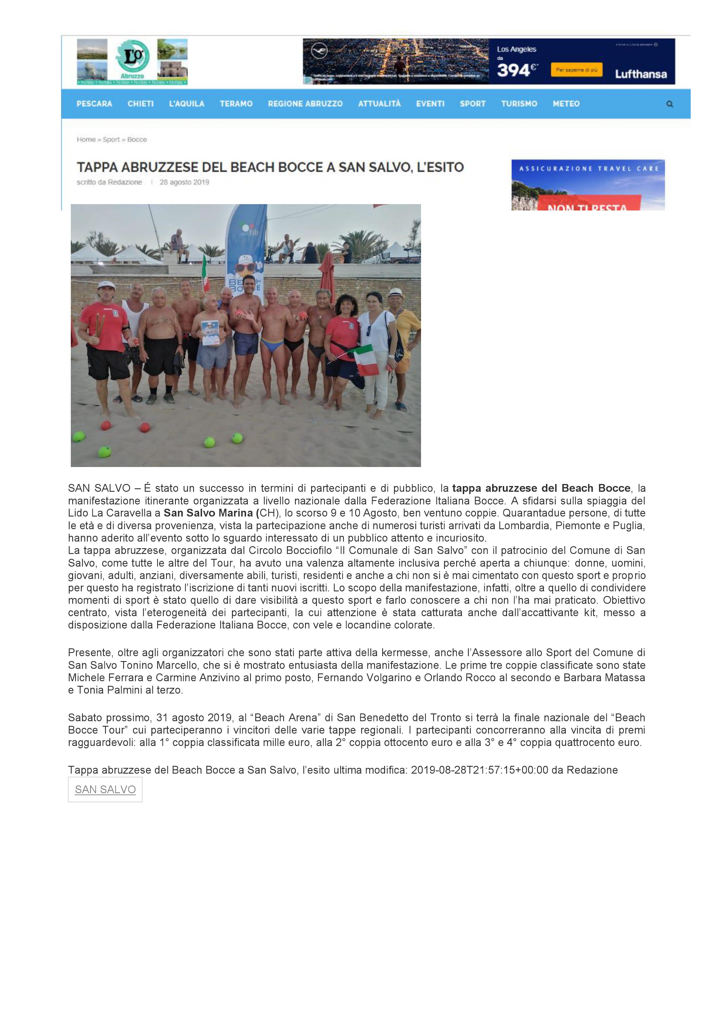 ABRUZZO NEWS 28.08.19