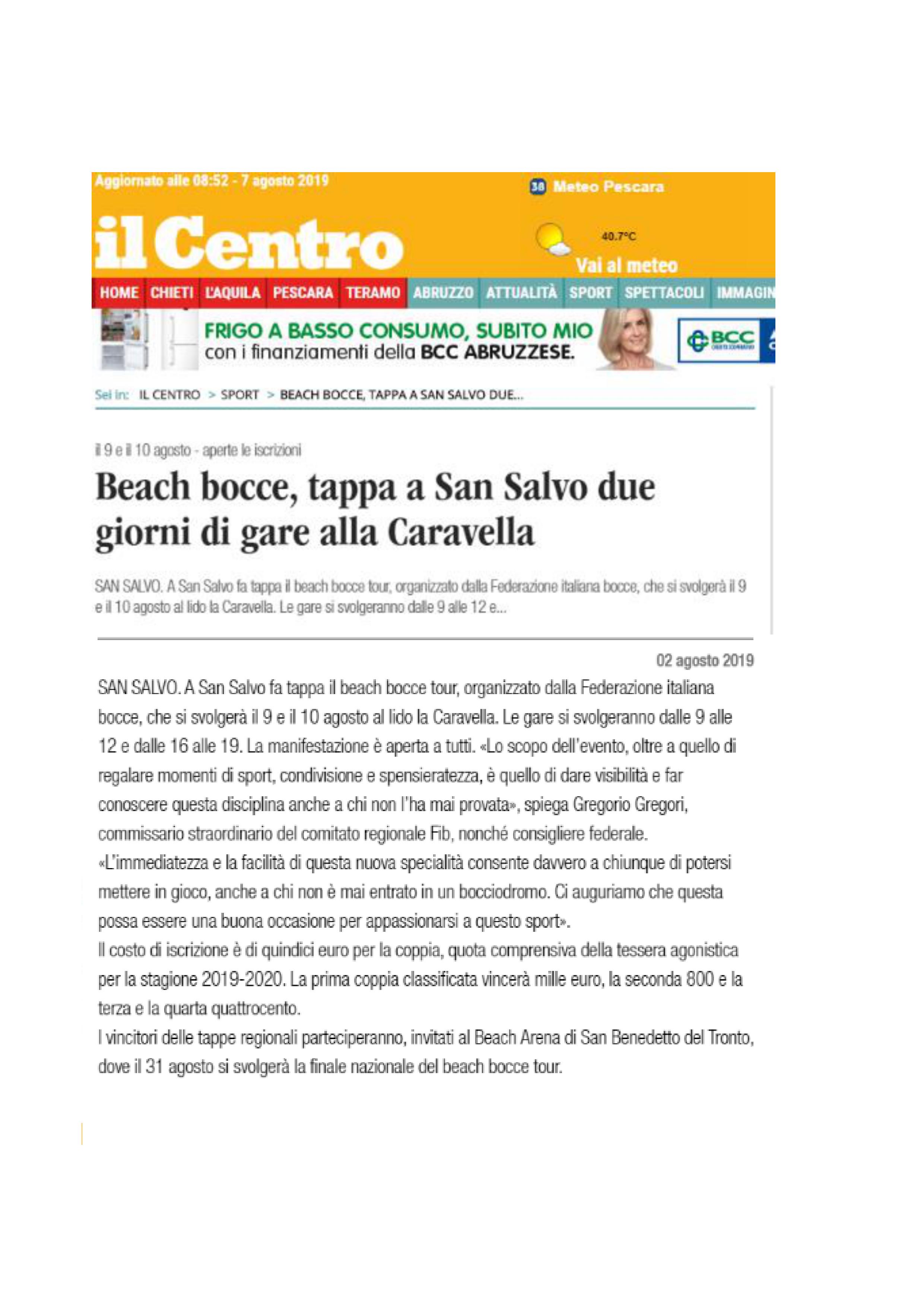 IL CENTRO ONLINE 02.08.19