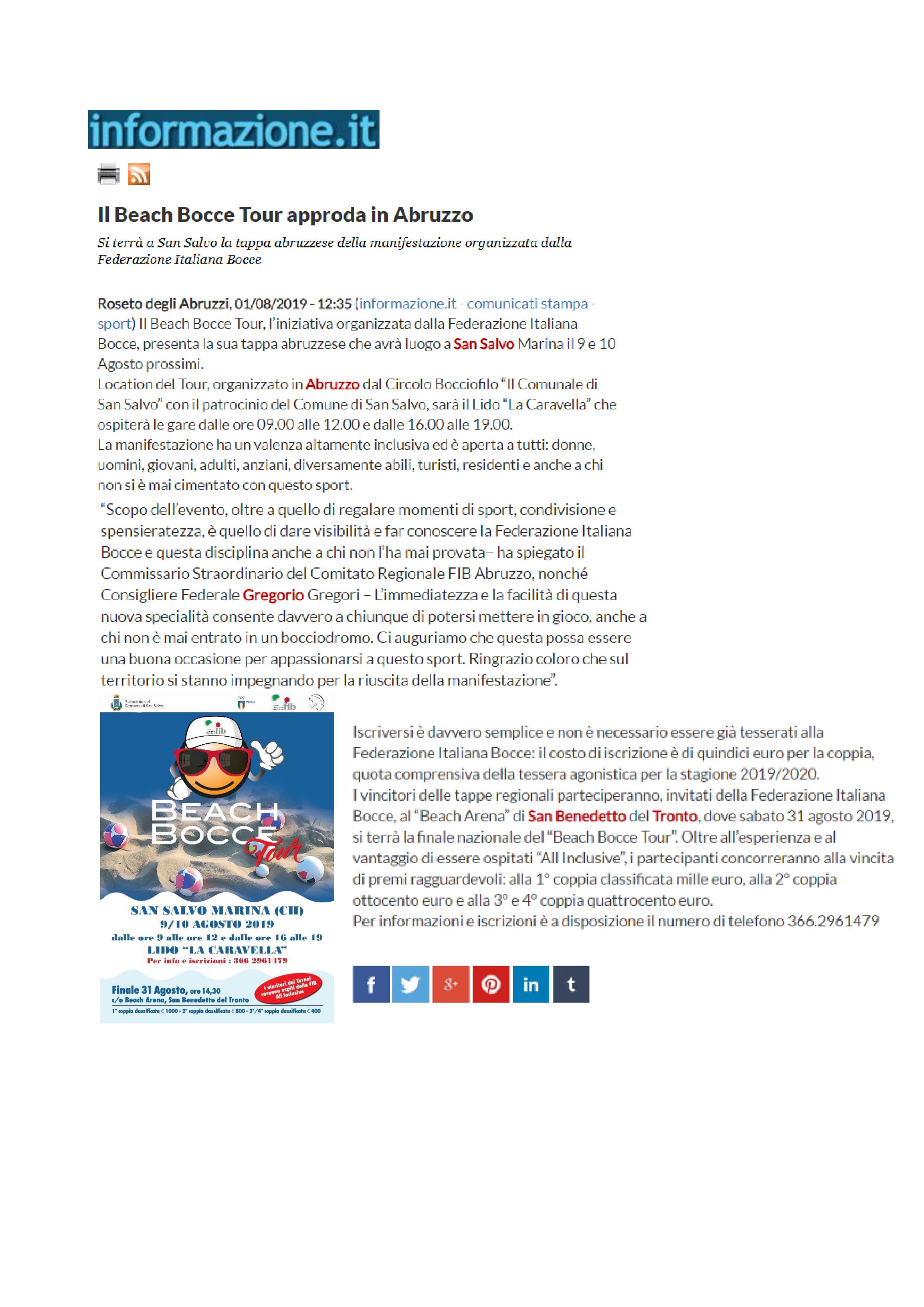 INFORMAZIONE 01.08.19