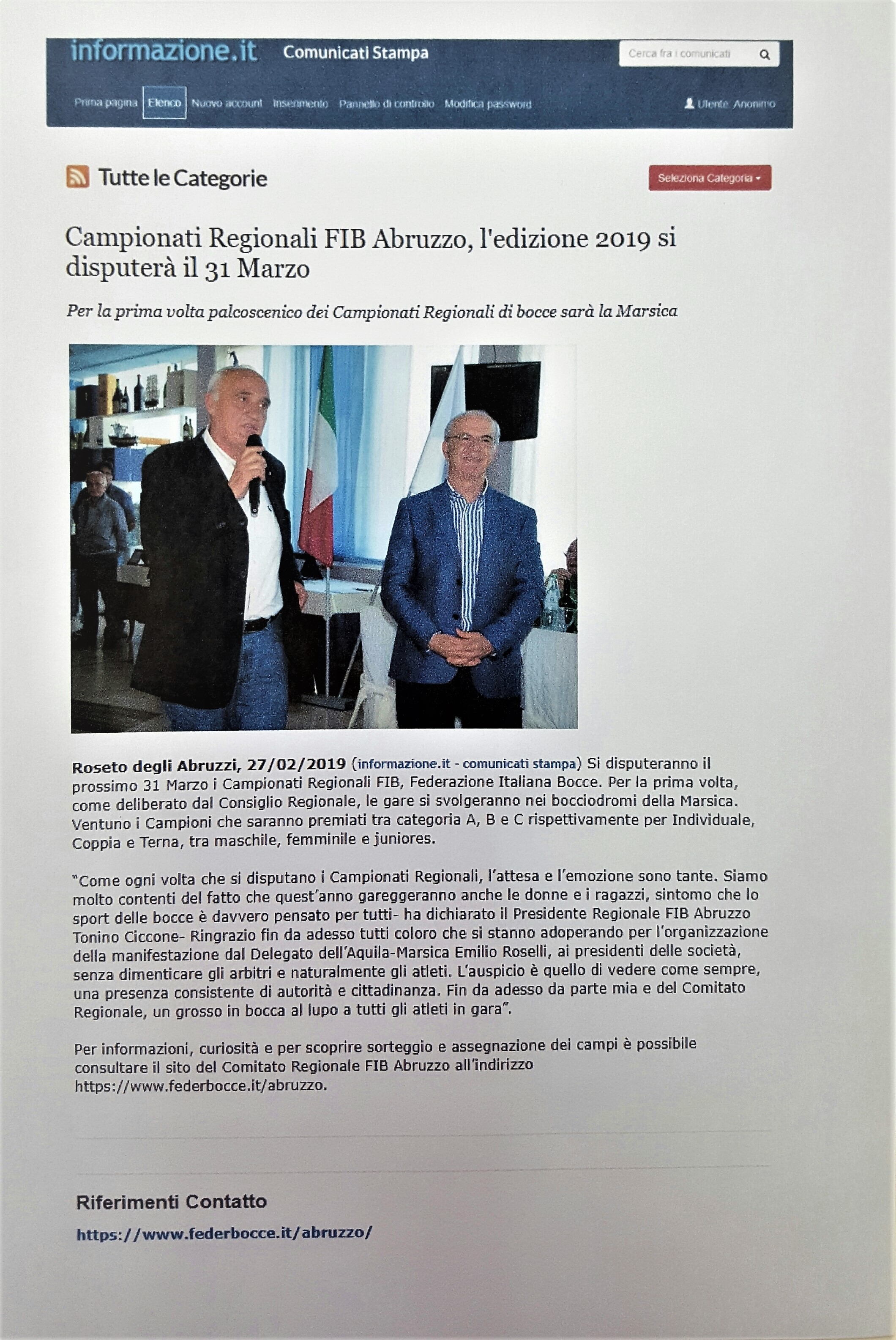 INFORMAZIONE 27.02.19
