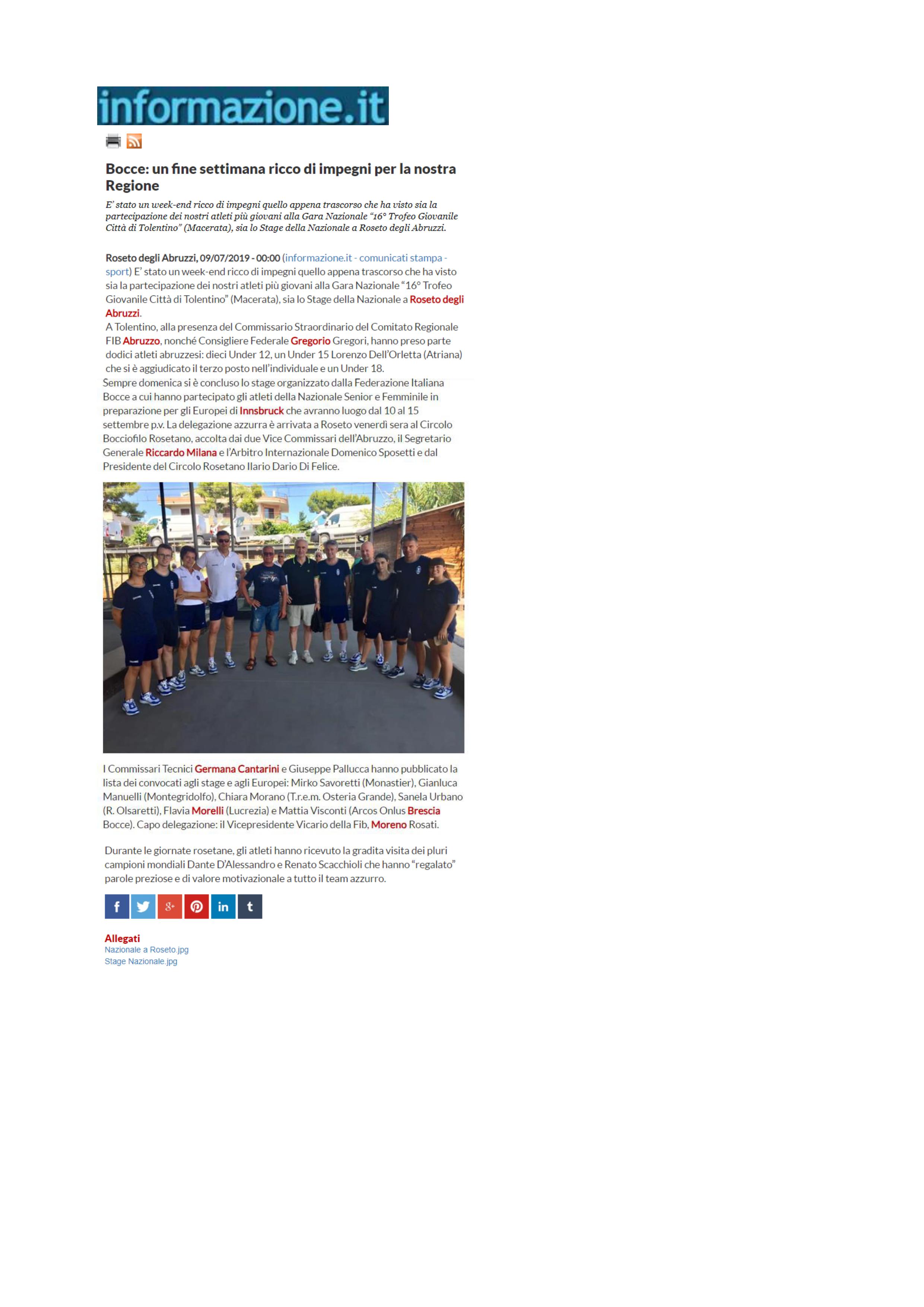 Informazione 10.07.19