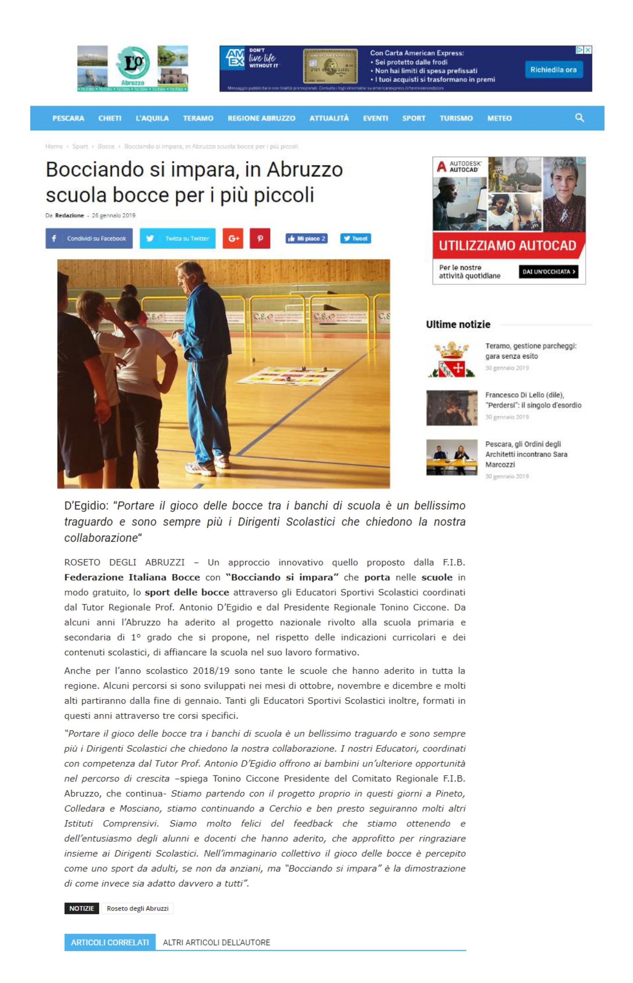 NEWSABRUZZO 26.01.19