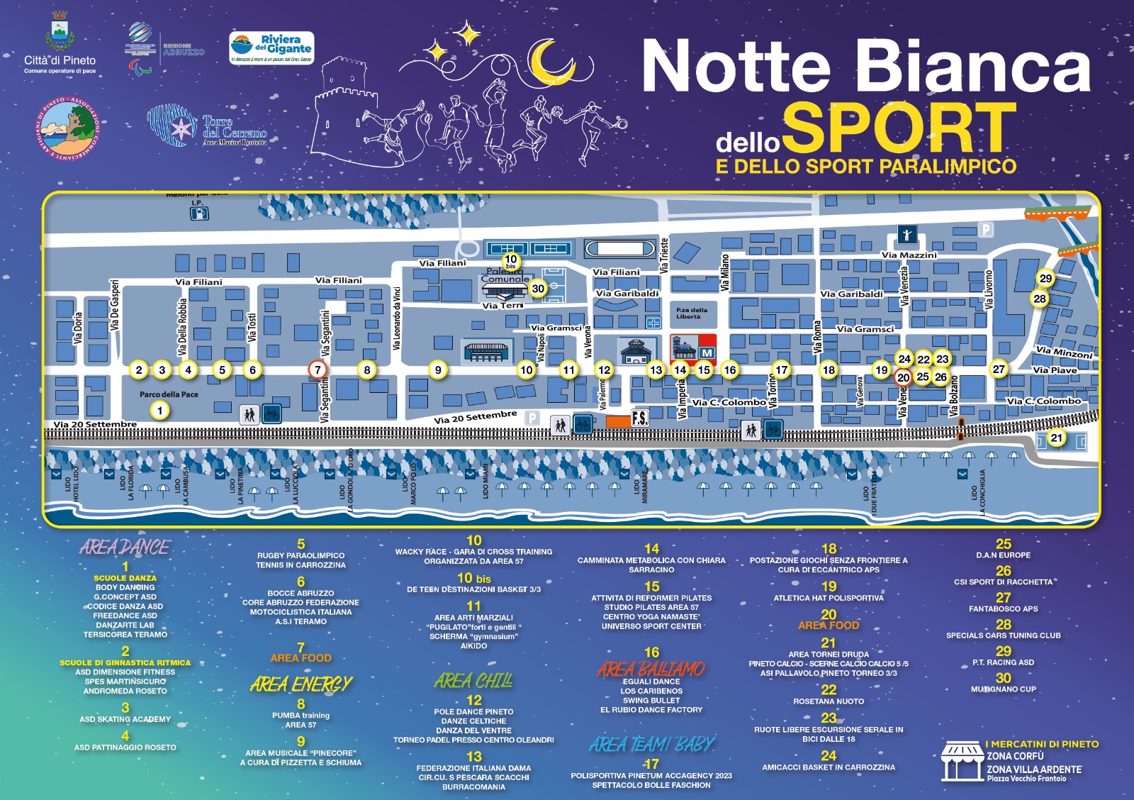 Planimetria notte bianca