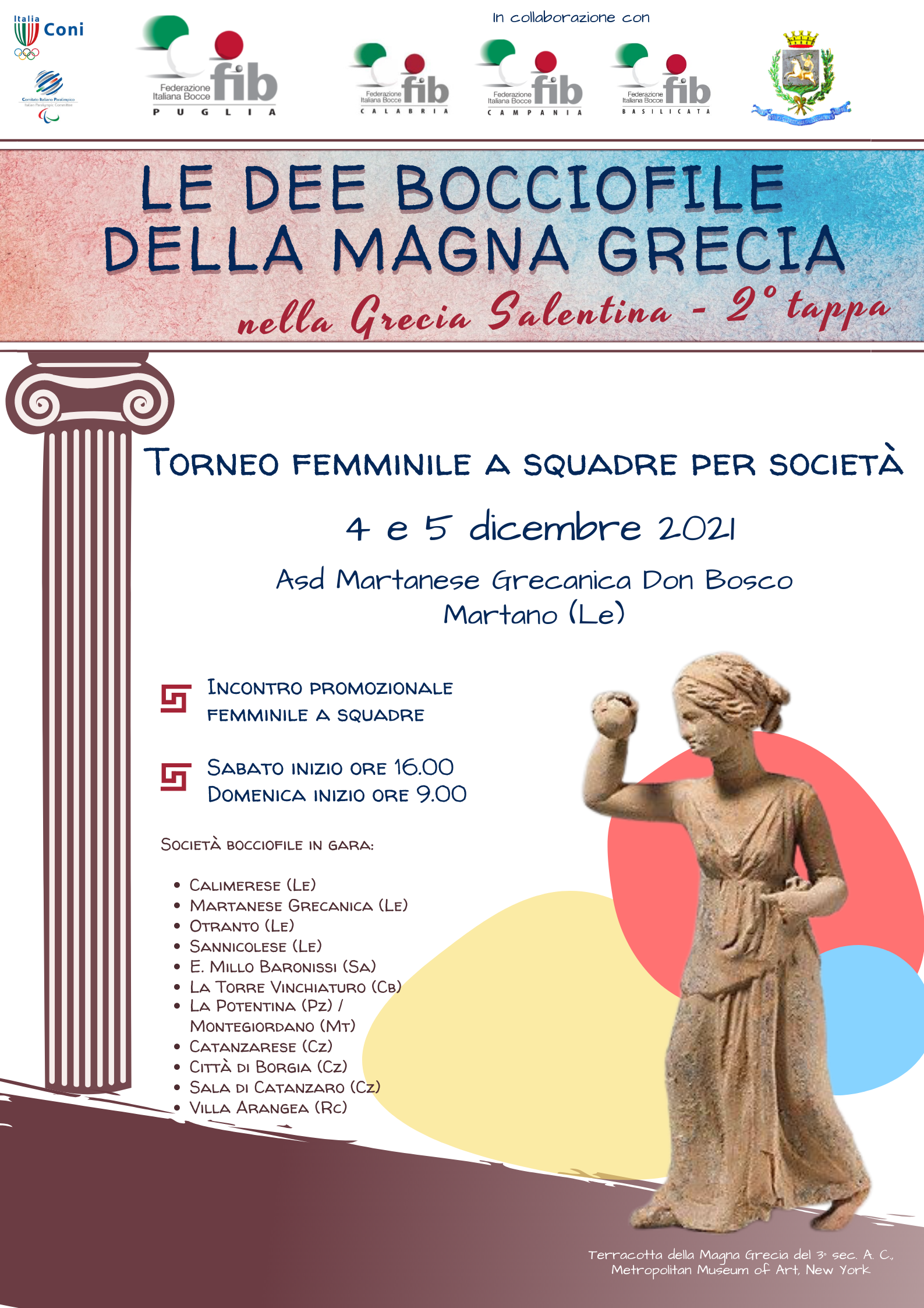 Dee bocciofile Grecia Salentina locandina