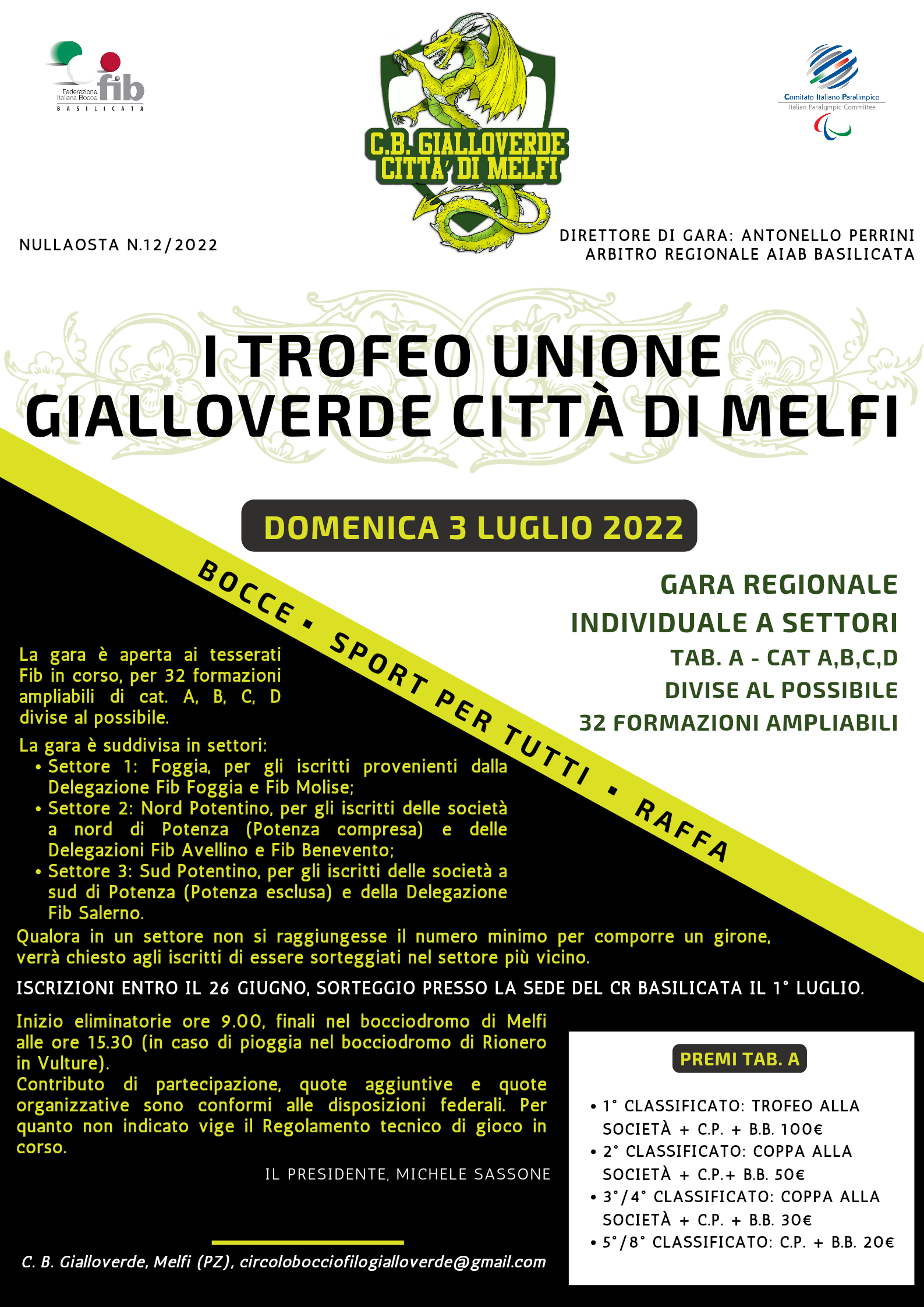 I TROFEO GIALLOVERDE
