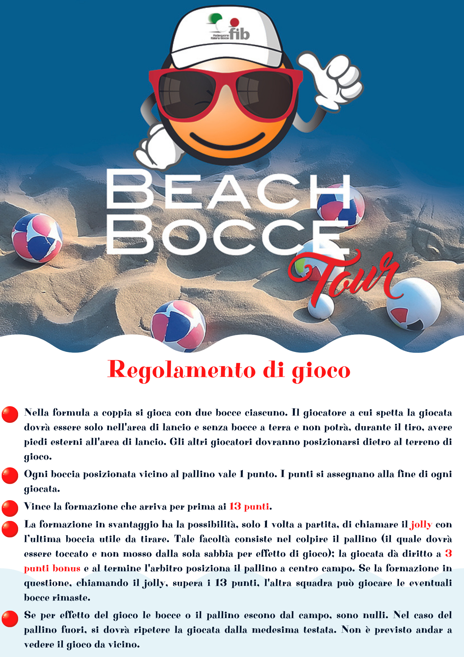 Regolamento beach bocce 