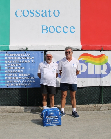 3 classificati Generica a coppie DD Cossato Bocce Lessona 9 settembre 2018