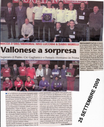 VALLONESE A SORPRESA