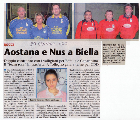 AOSTANA E NUS A BIELLA