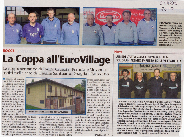 LA COPPA ALL EURO VILLAGE