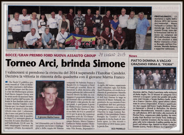 TORNEO ARCI BRINDA SIMONE