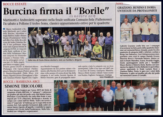 BURCINA FIRMA IL BORILE