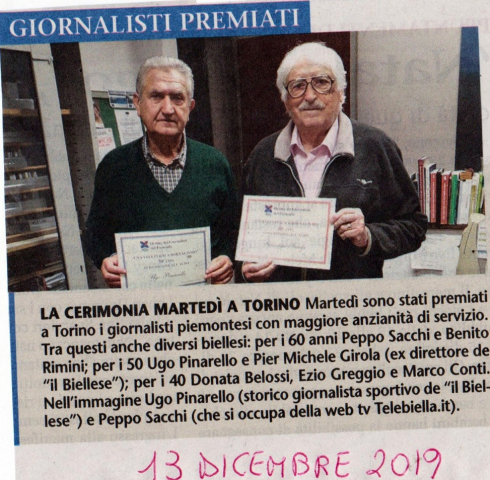 GIORNALISTI PREMIATI