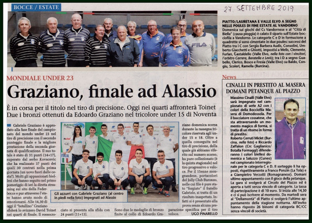 GRAZIANO FINALE AD ALASSIO