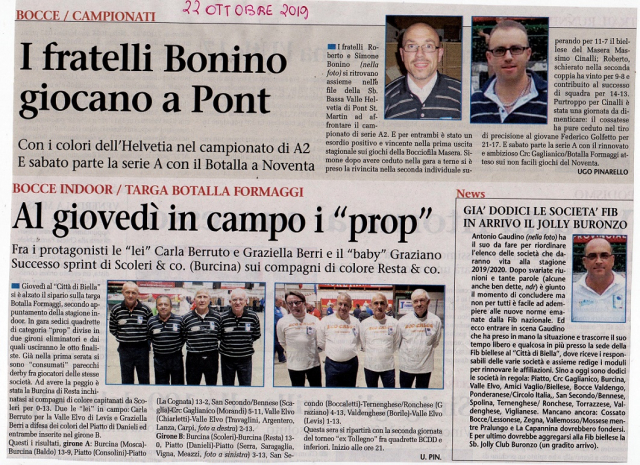 I FRATELLI BONINO GIOCANO A PONT