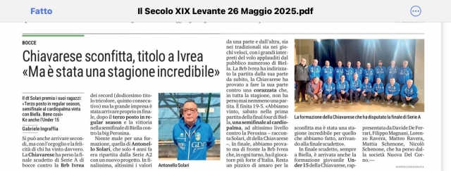 Il Secolo XIX 26 05 2025