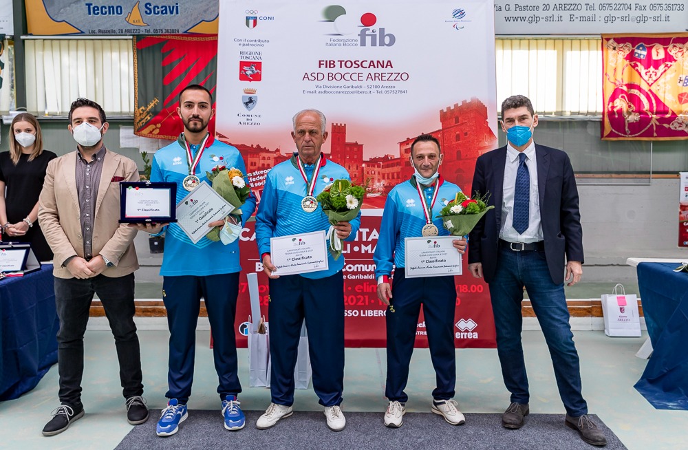 Premiazione terna San Felice Categoria B