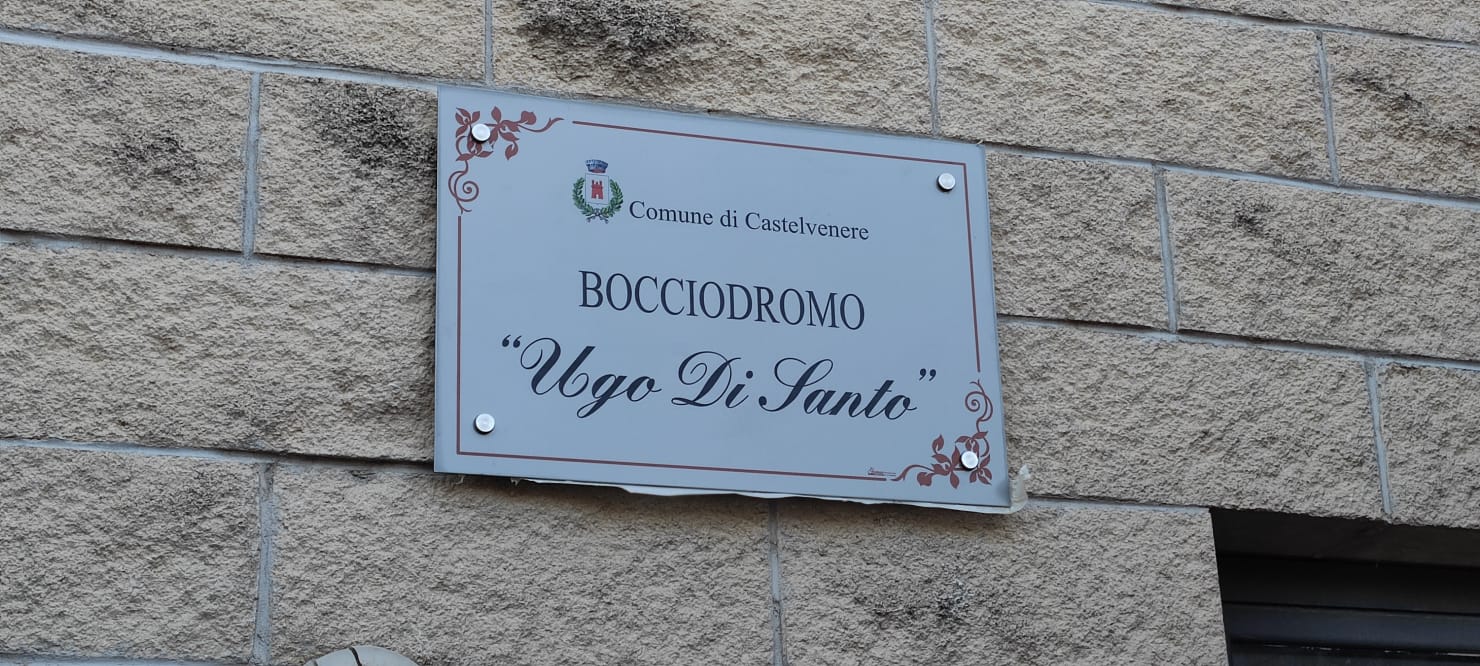 Targa Bocciodromo Castelvenere