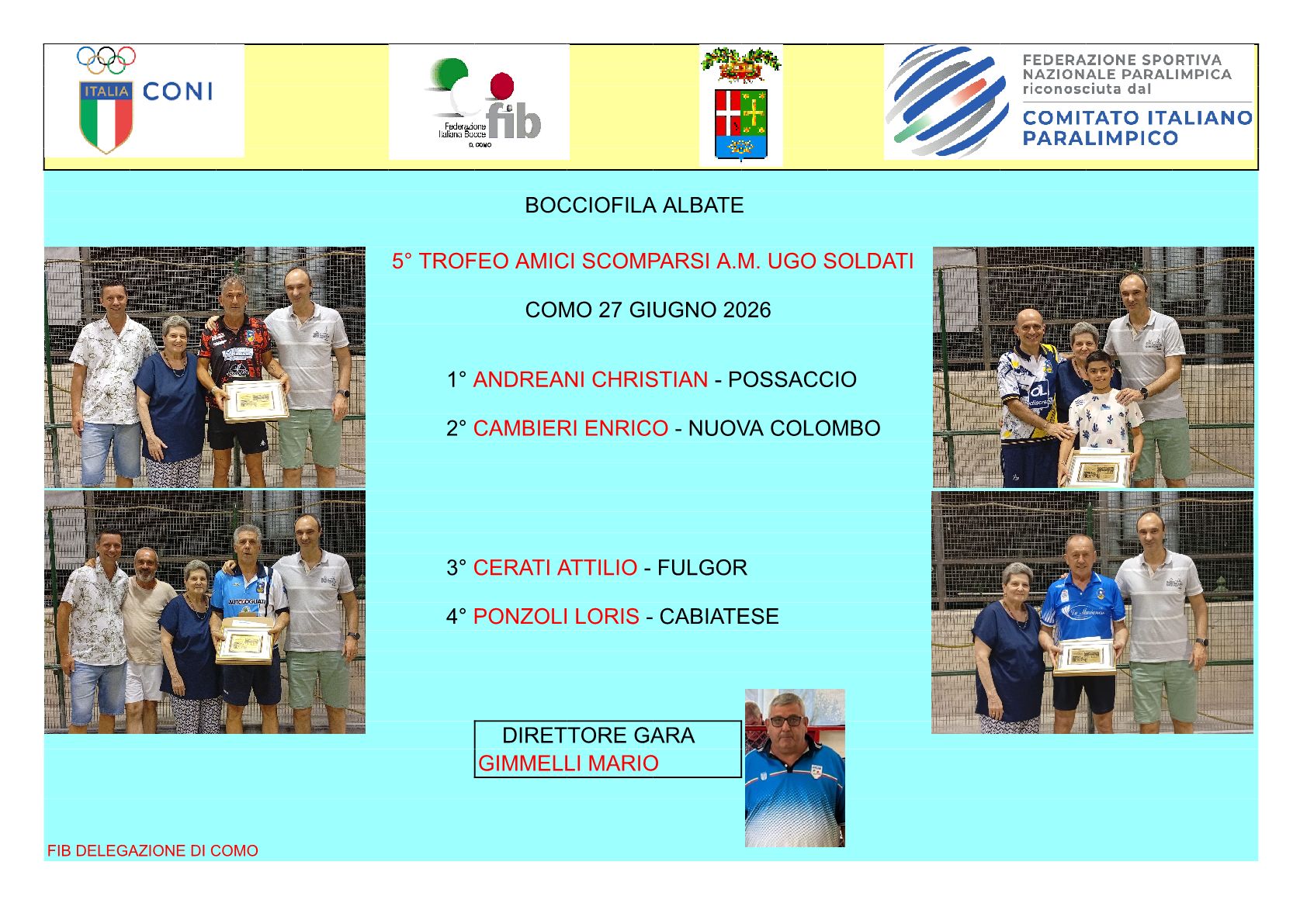 ALBATE 5 TROFEO AMICI SCOMPARSI A.M. UGO SOLDATI1