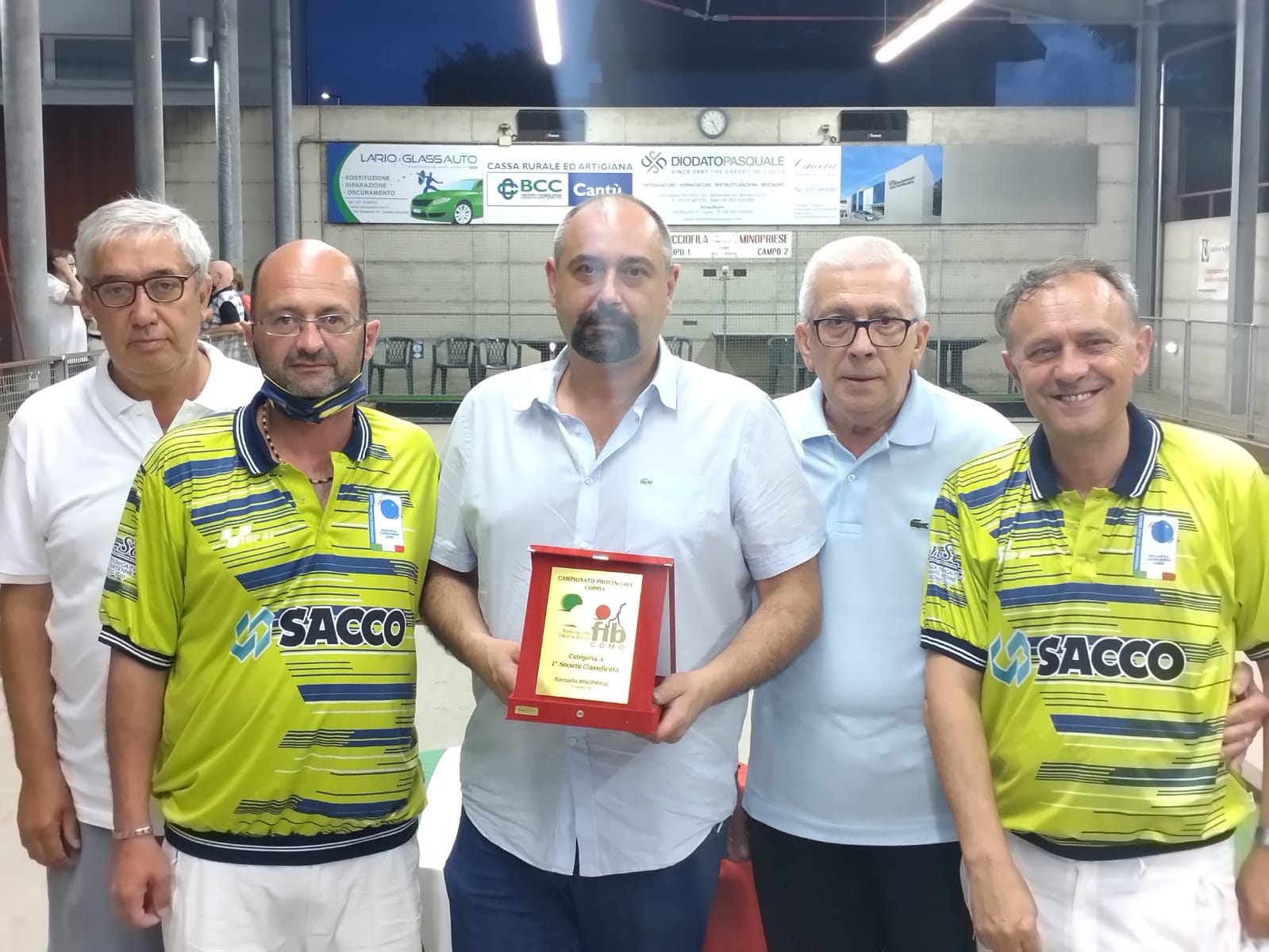 Campionato Provinciale 2021 coppia categoria A 1 classificati Crippa Massimo Guzzetti Simone