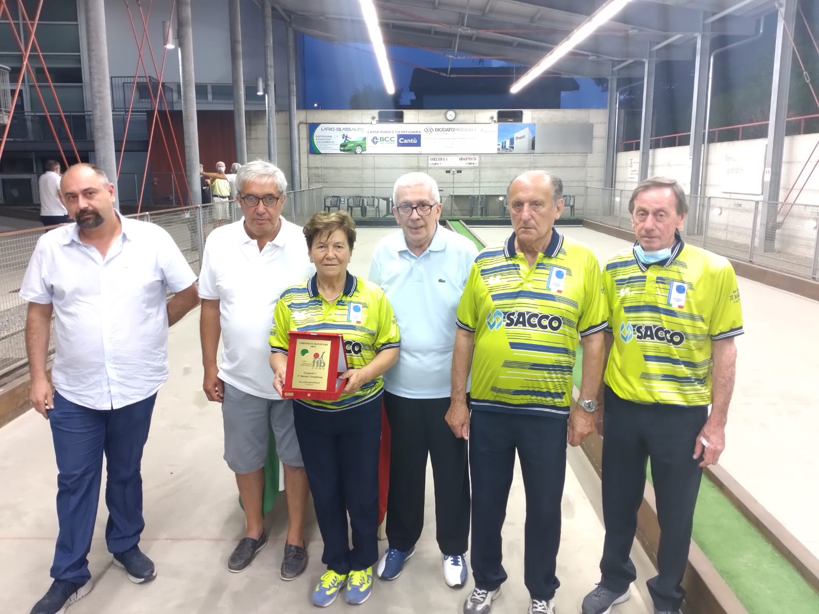 Campionato Provinciale 2021 terna categoria C 2 classificati Bartesaghi Maddalena Molteni Pierluigi Spinelli Aldo