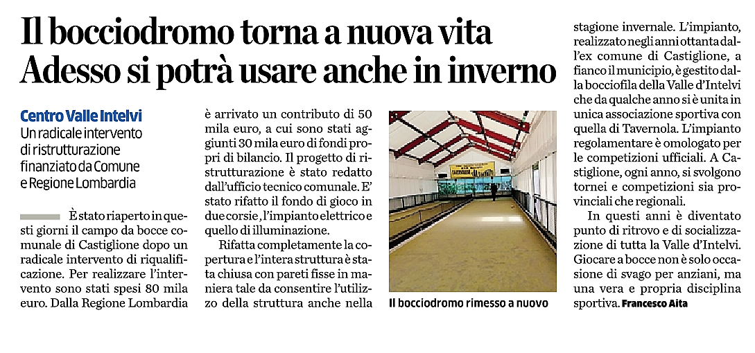 ARTICOLO PROVINCIA TAVERNOLESE