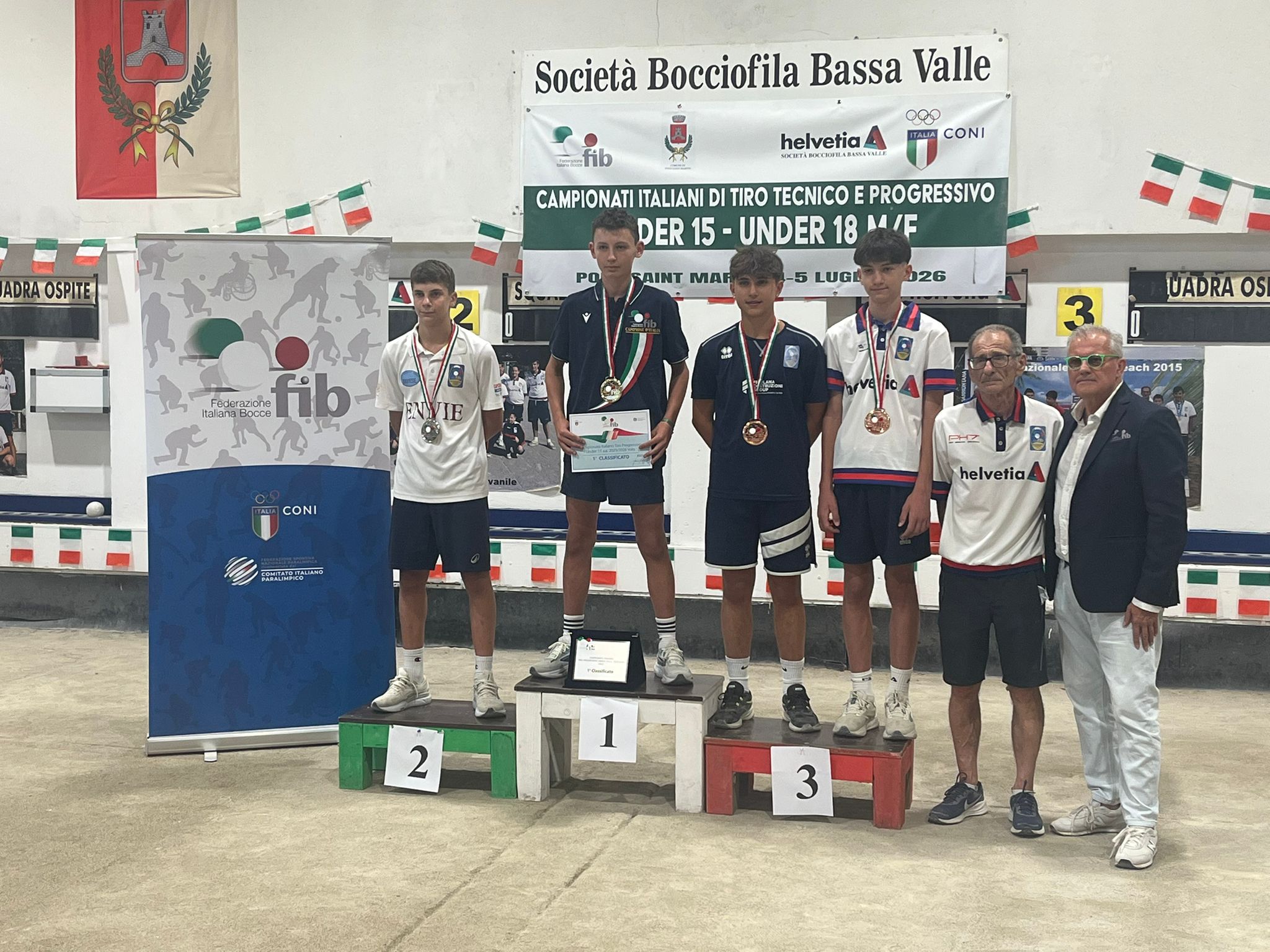 Podio tiro progressivo U15 2026
