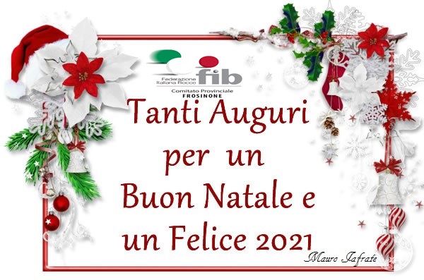 Comitati Federbocce - Tanti Auguri per un Buon Natale e un Felice 2021