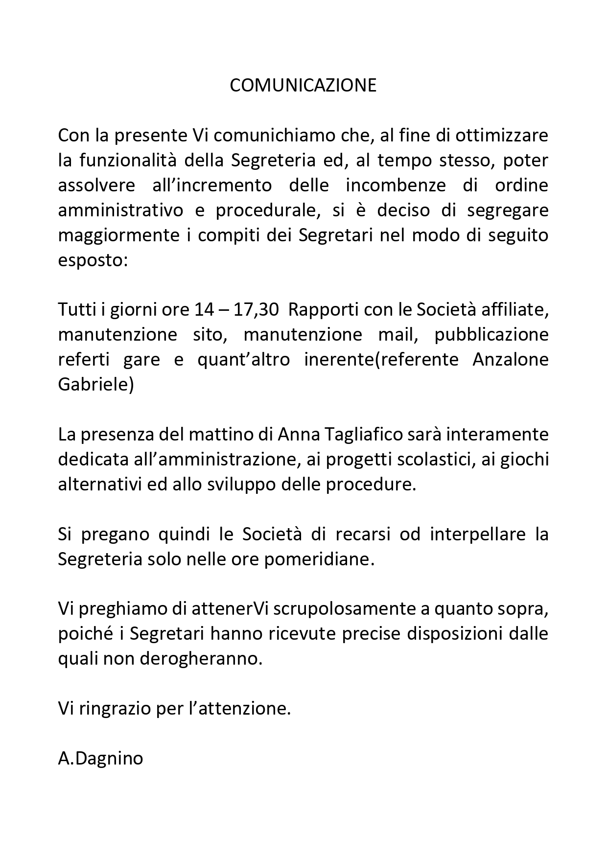 disposizioni segreteria page 0001