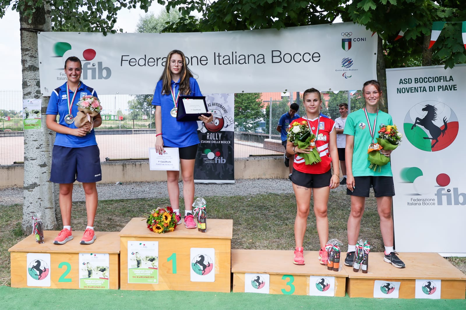 podio Under 18 femminile Campionati Italiani Volo