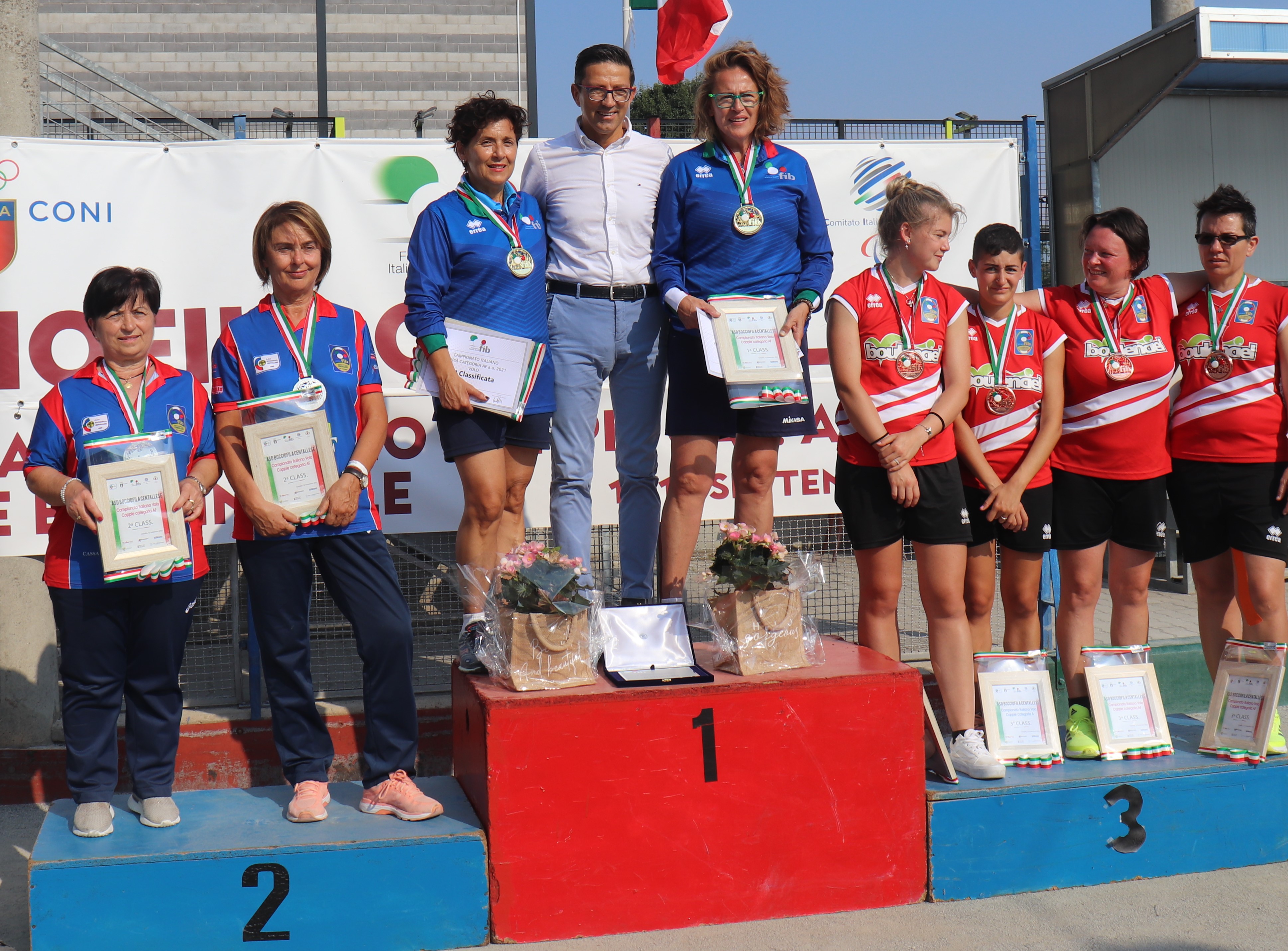 podio coppie a femminile Volo categoria A