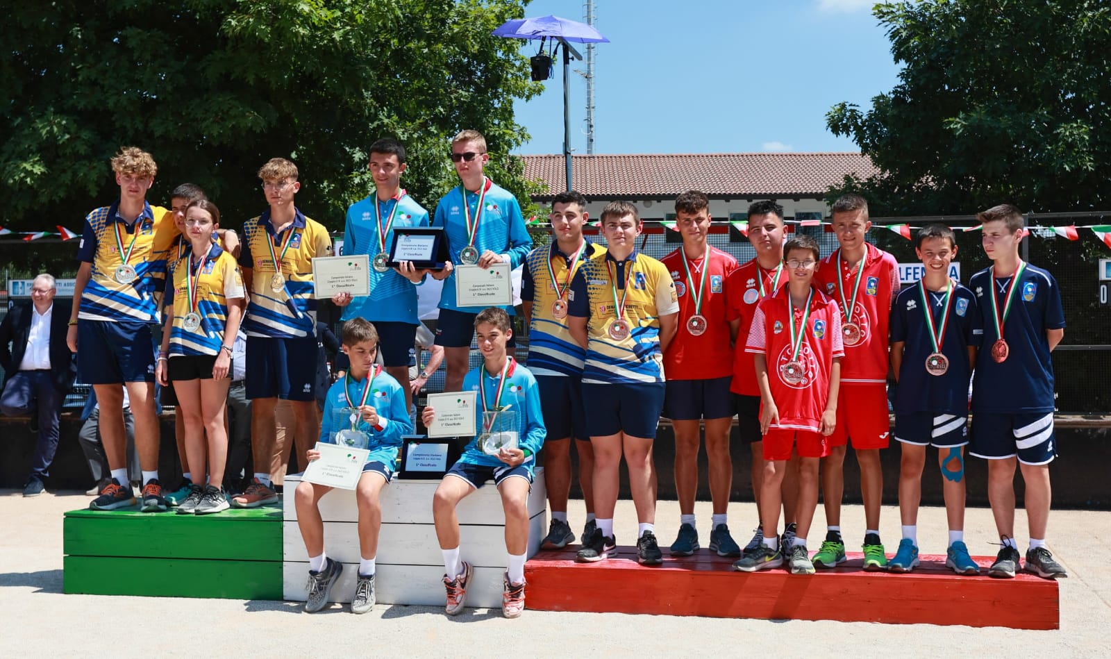 podio coppie u15 e u18 fagagna volo