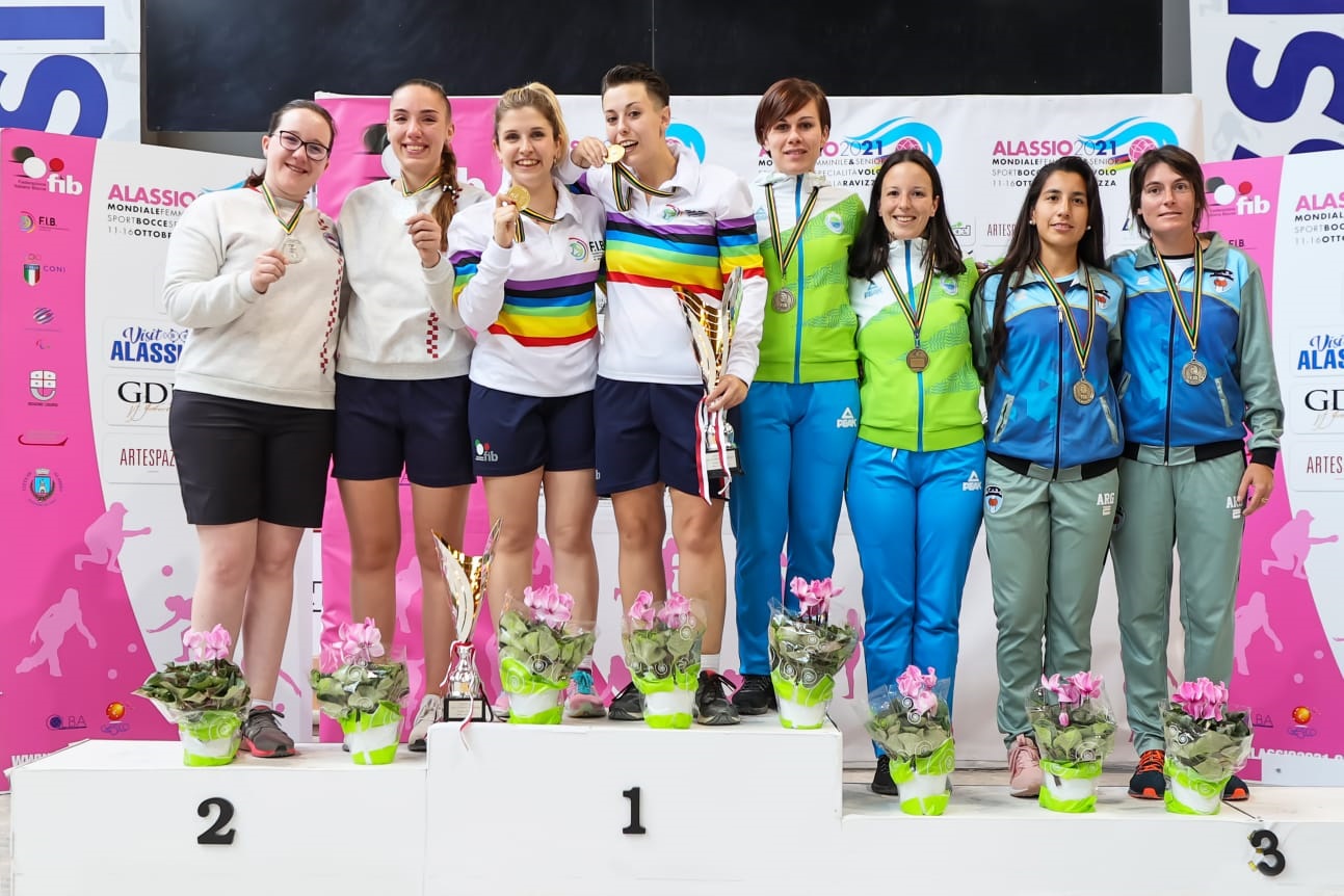 podio femminile mondiale Basei Carlini