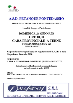 Locandina gara 26.01