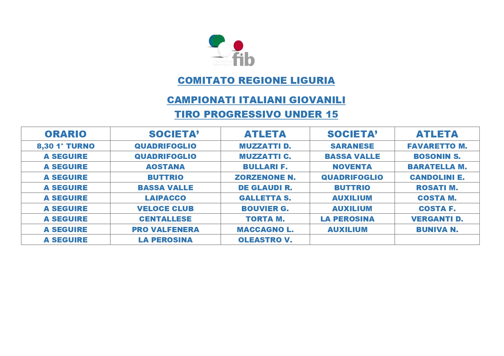 ORARI PROGRESSIVO UNDER 15 page 0001