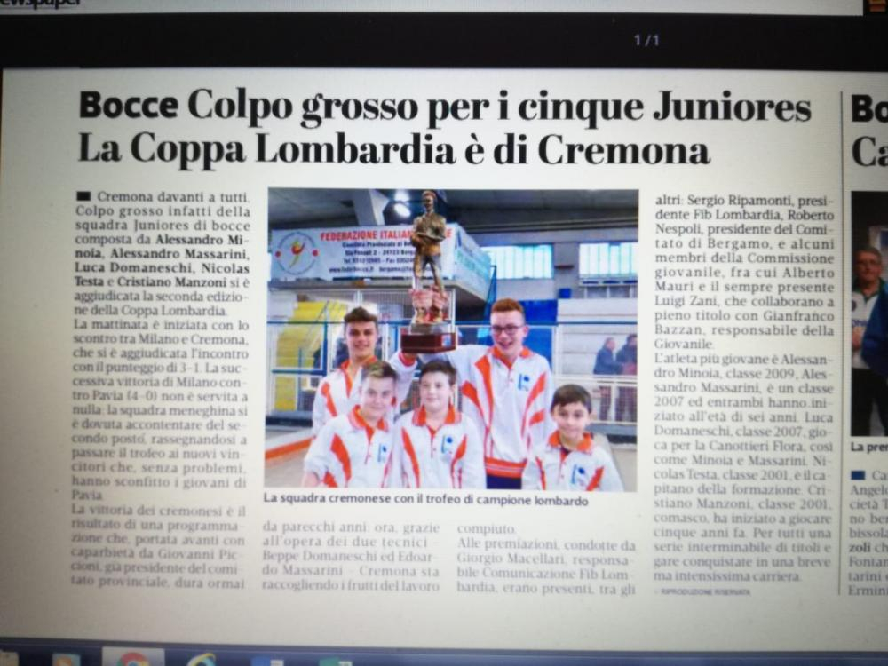 La Provincia di Cremona 26.02.2019