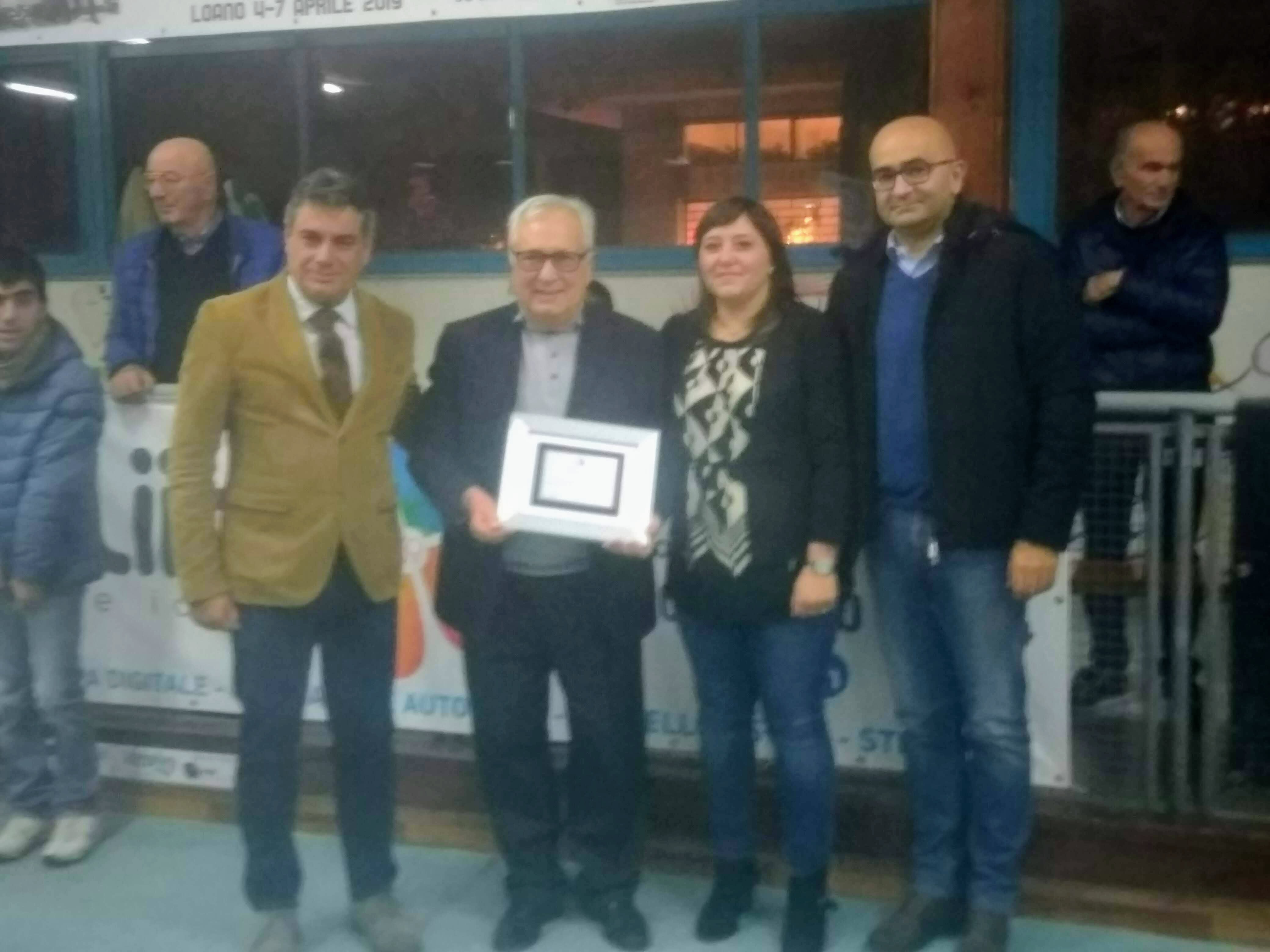 Amministrazione comunale premia Marchionni