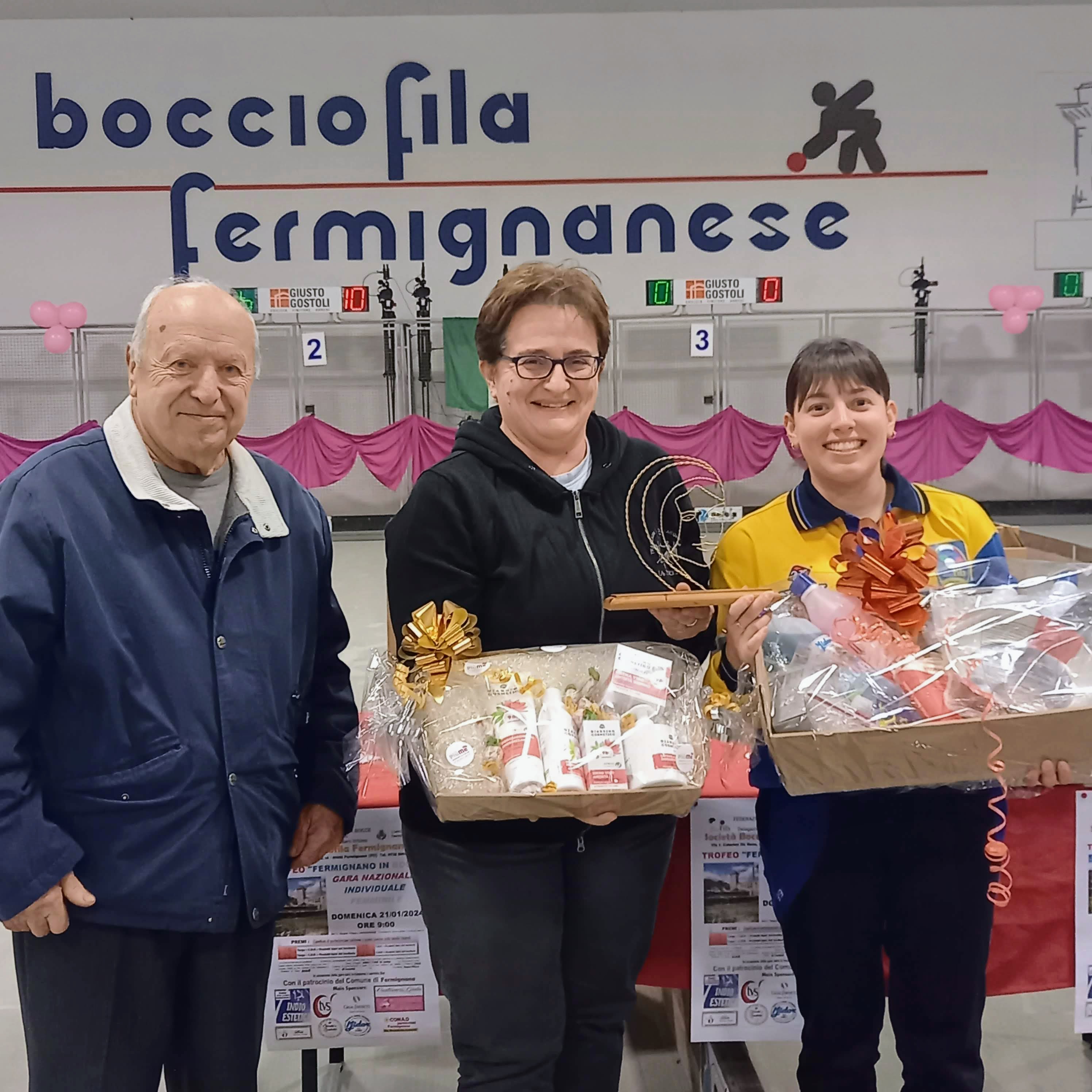 Flavia Morelli a destra a Fermignano 2024