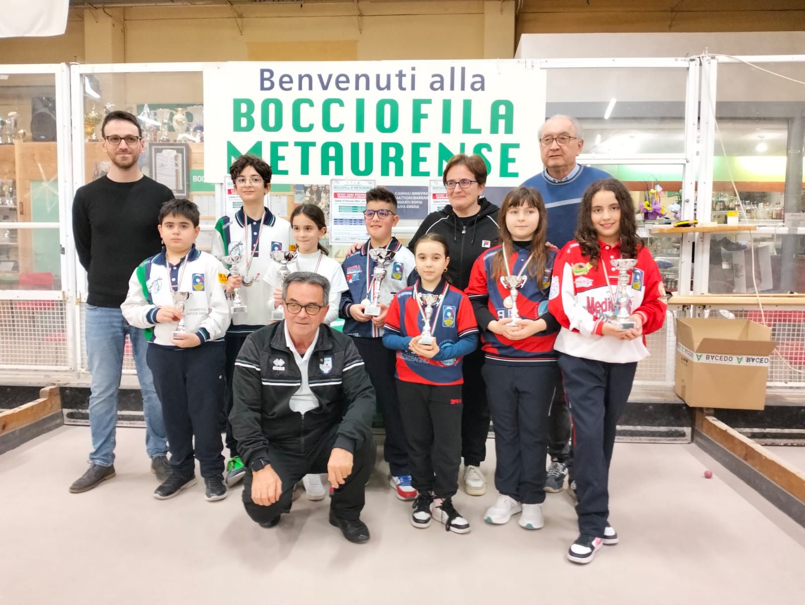 Gruppo premiati under 12