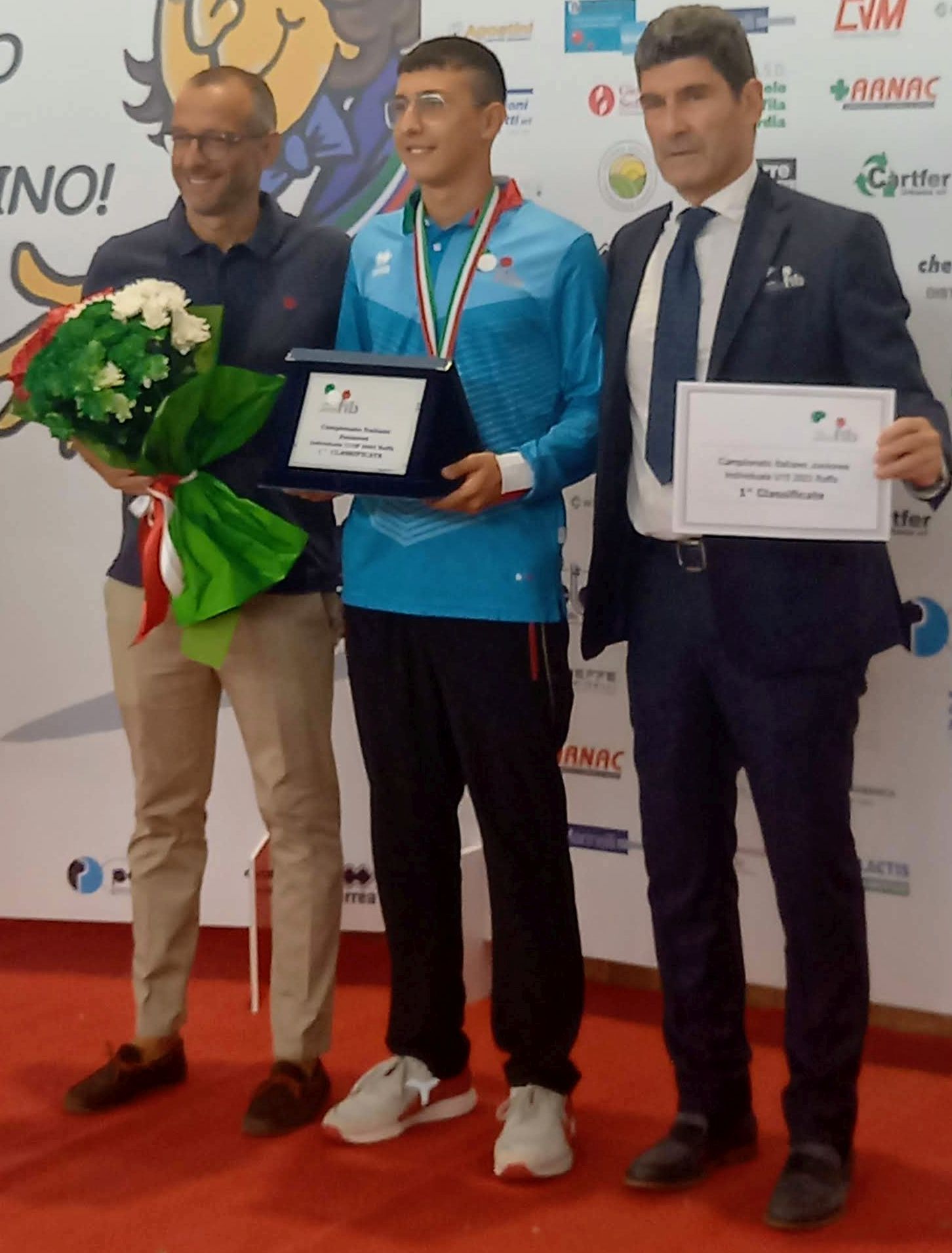 Matteo Martini oro individuale maschile under 15 M