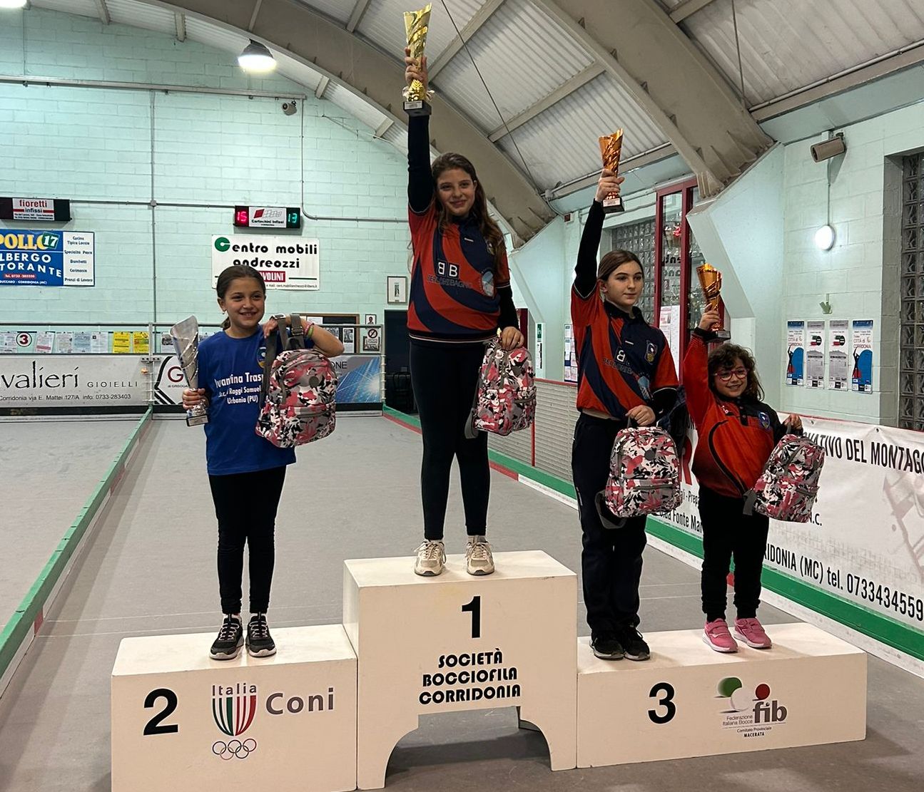 Podio U12 femminile Corridonia 2025