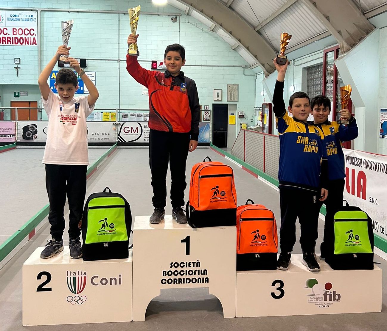 Podio U12 maschile Corridonia 2025
