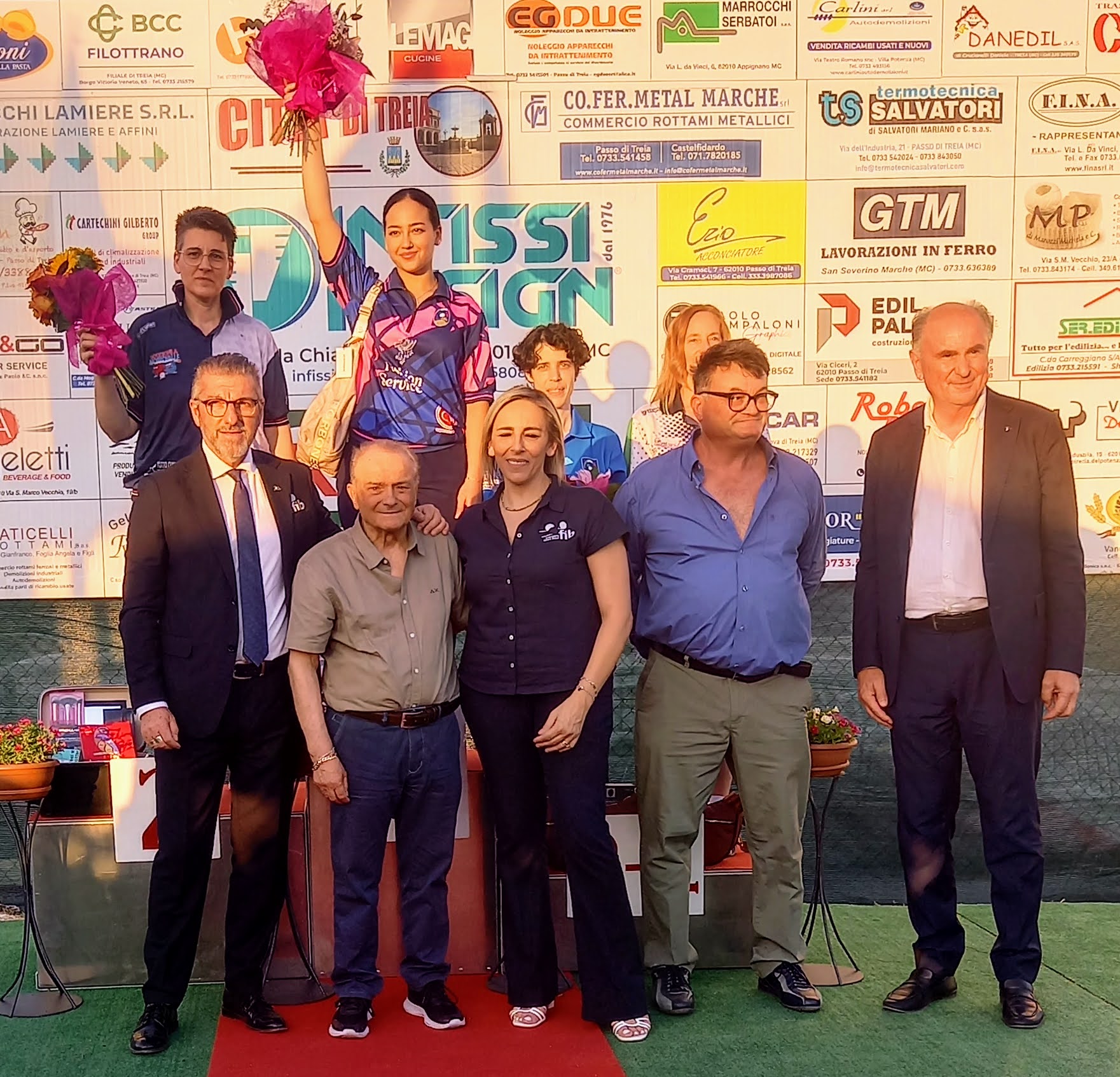 Podio categoria AB Passo Treia femnminile 2026