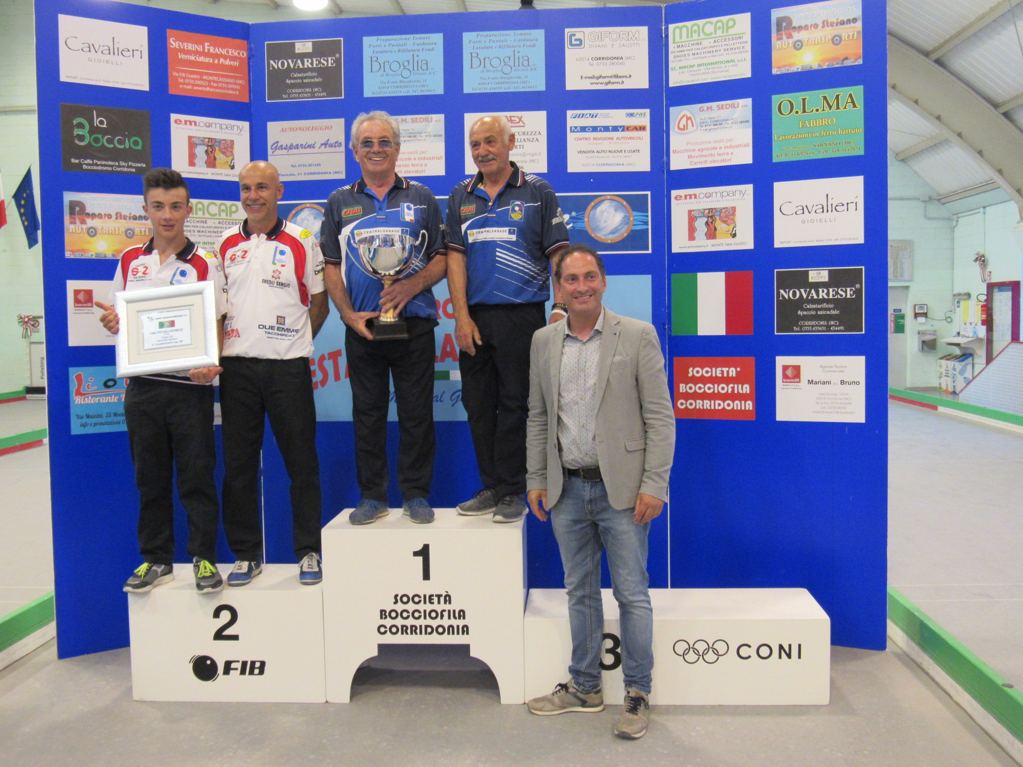Podio coppie cat B Corridonia
