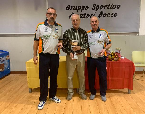 Suardi Roberto Saetta Bruno 2 class. Gara Amatori Bocce del 13.10.2019