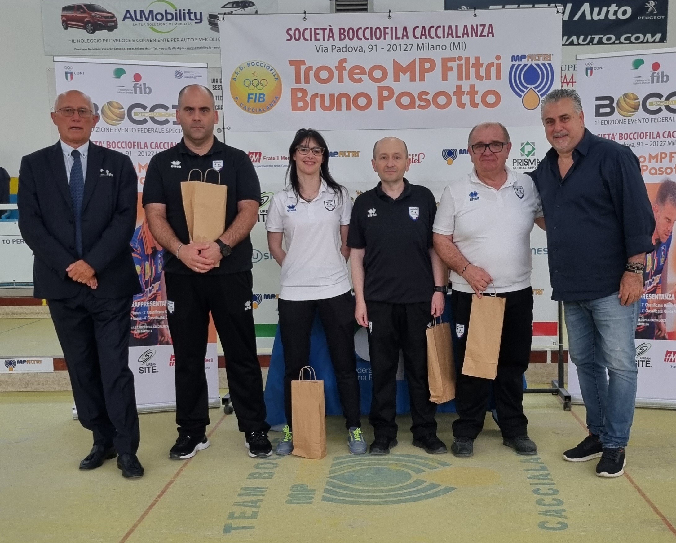 La terna arbitrale gara Caccialanza del 16.06.2024