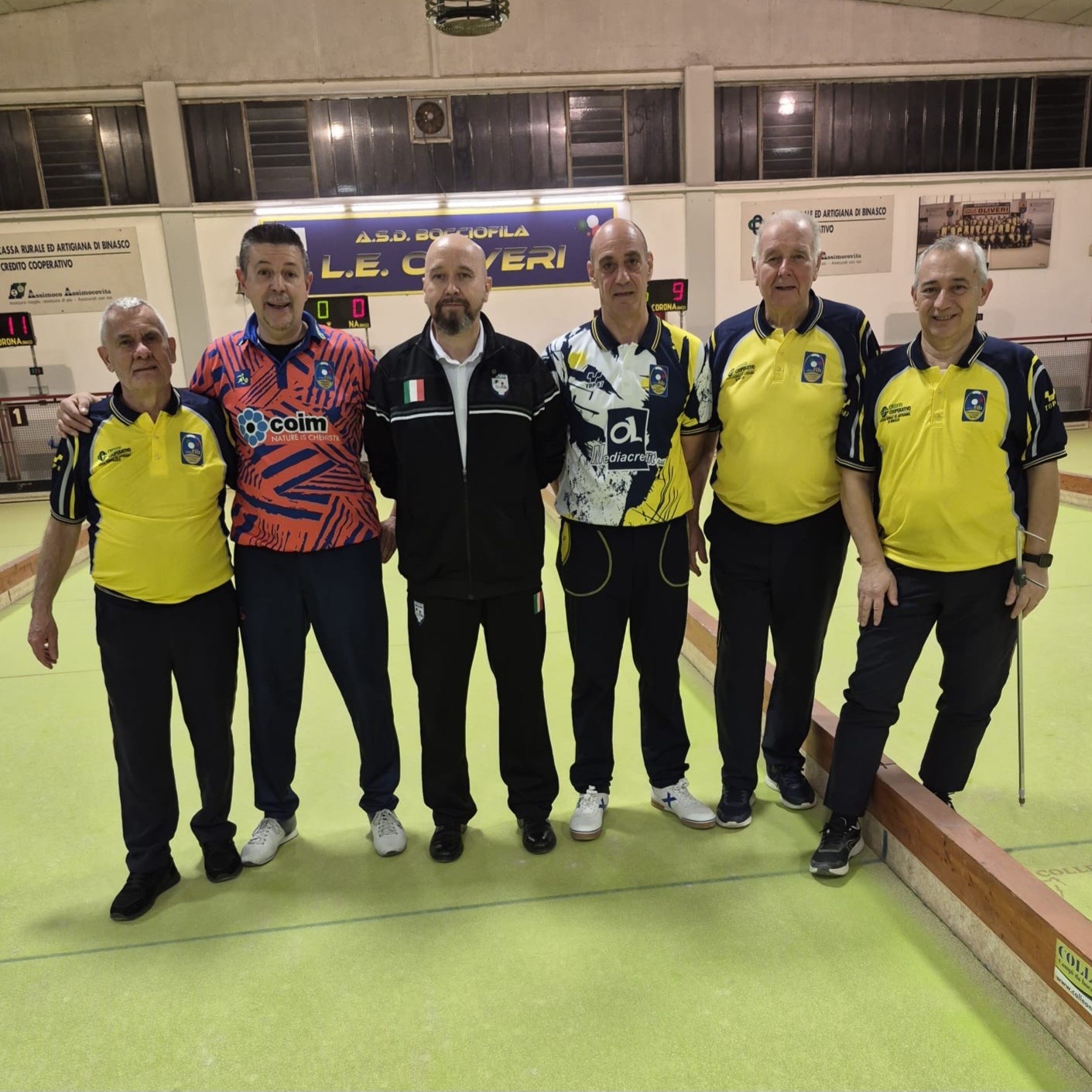 La terna arbitrale camp. provinciali cat. A del 13.03.2026