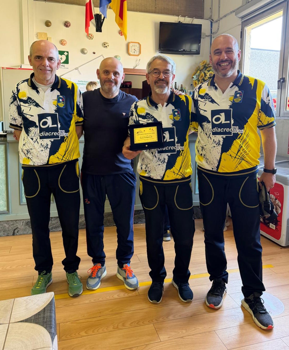 Luigi Bruno Casagrande Carmelo Fatica Davide Bezzi 2 class. terna Cat. B Camp. prov. 2026