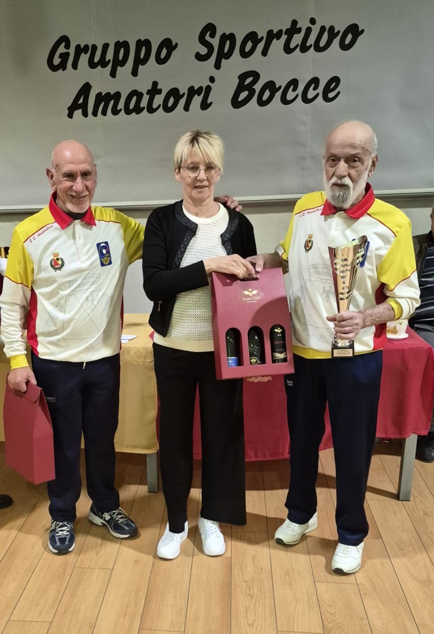 Salvatore Granito e Vittorio Casiroli 2 class. cat. BC gara Amatri Bocce del 30.03.2026