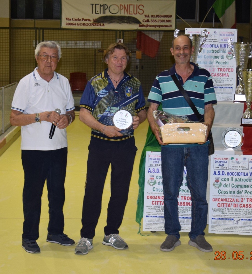 Tiziano Carboni 8 class. gara Virtus del 28.05.2026